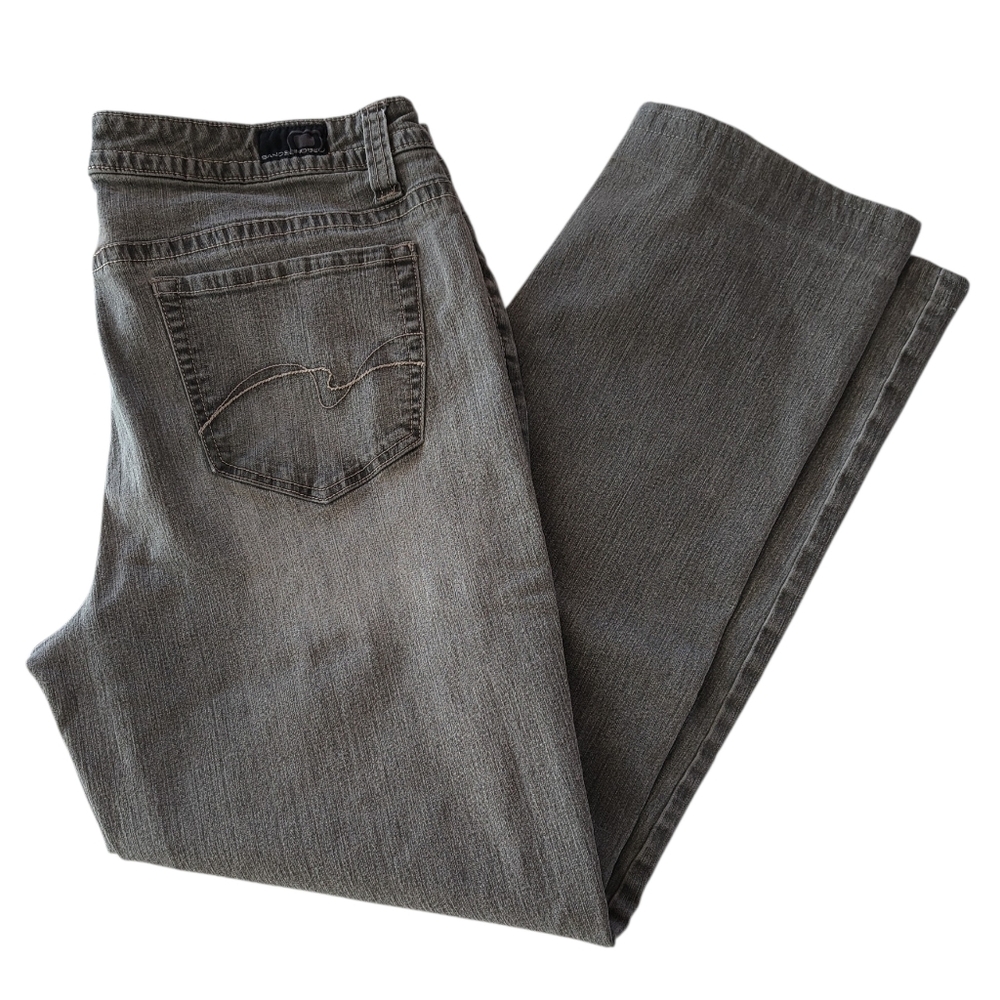 Bandolinoblu Gray Kitt Slim Leg Jeans Size 12